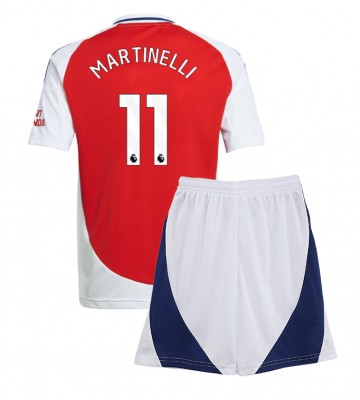 Arsenal Gabriel Martinelli #11 Hemmakläder Barn 2024-25 Kortärmad (+ Korta byxor)